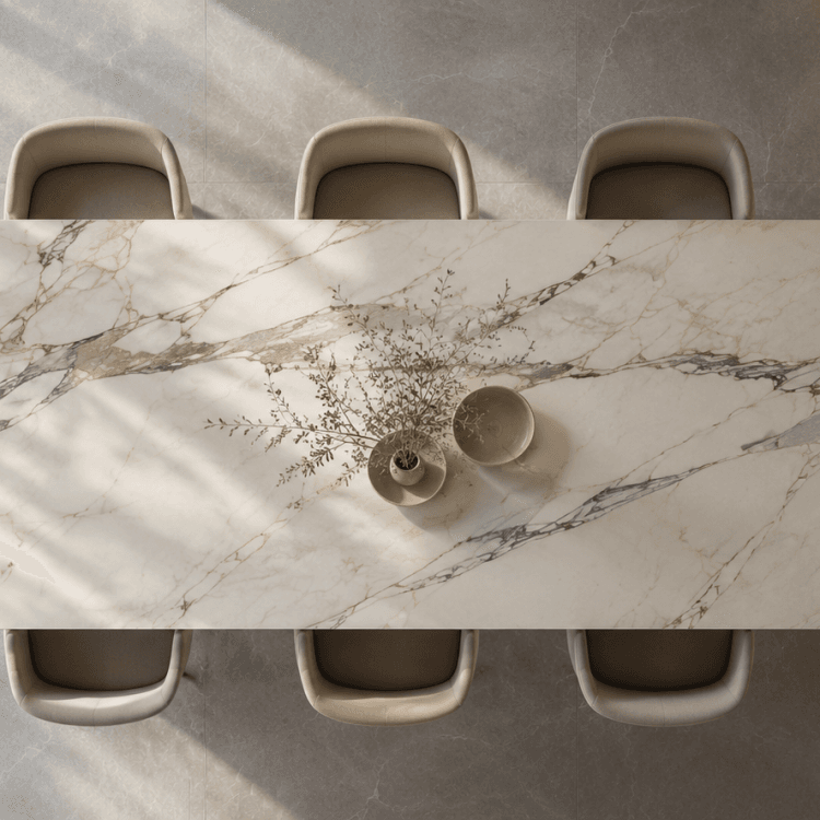 Custom fabricated countertop and integrated sink design
