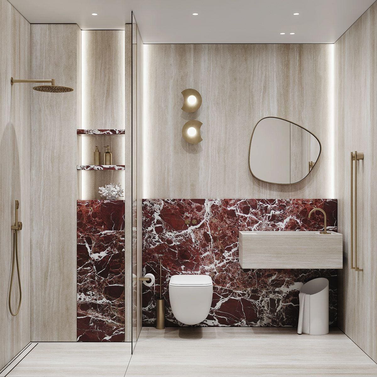 Marble 3 RossoLevanto TraboulsiCeramica Marble NaturalStone