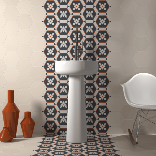 Coimbra taupe decorative tile, Aveiro, 175 x 20 cm